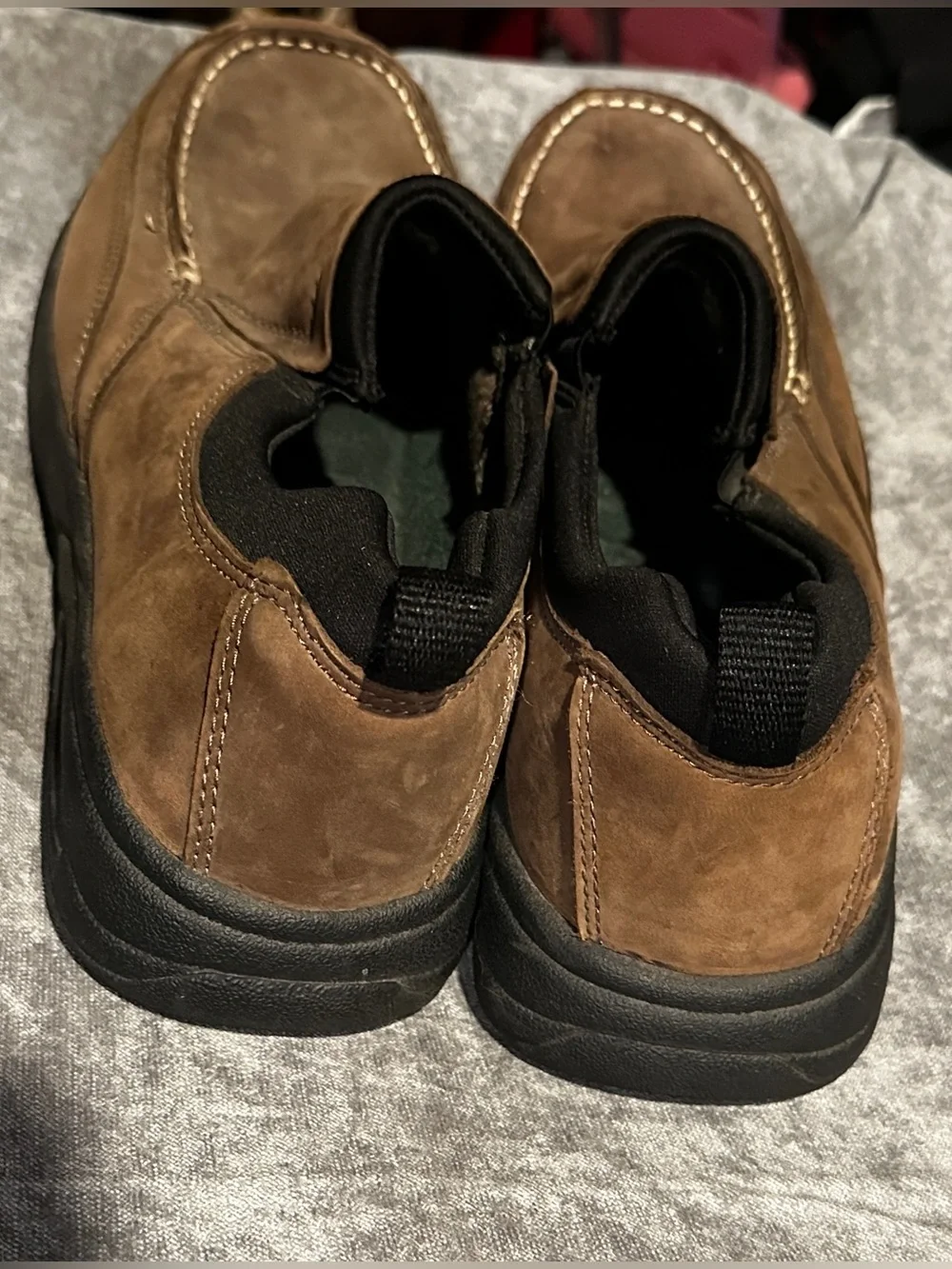 Men's Slip-On Casual Leather Shoes - Brown*Thom McAn*Size 13*Vintage*New